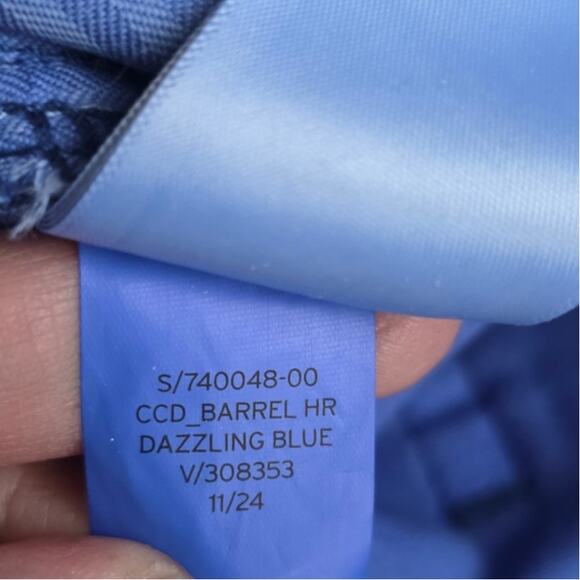 GAP High Rise Barrel Dazzling Blue Jeans Women Plus Sz 35 R - Picture 11 of 15